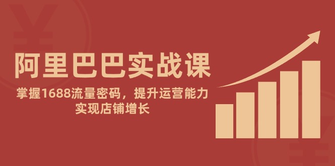阿里实战演练课：把握1688总流量登陆密码，提高经营能力，完成店面提高-太奇网创联盟