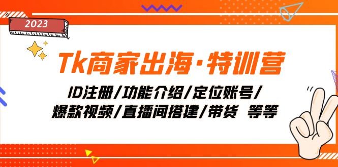 Tk店家出航·夏令营：ID申请注册/功能简介/精准定位账户/爆款短视频/直播间搭建/卖货.-暖阳网-优质付费教程和创业项目大全-太奇网创联盟