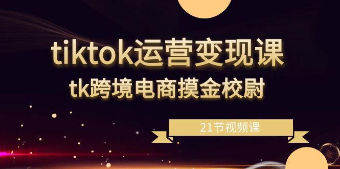 tiktok经营转现课，tk跨境电子商务盗墓者-太奇网创联盟