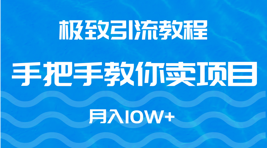 完美引流教程，教你如何卖项目，月入10W-太奇网创联盟
