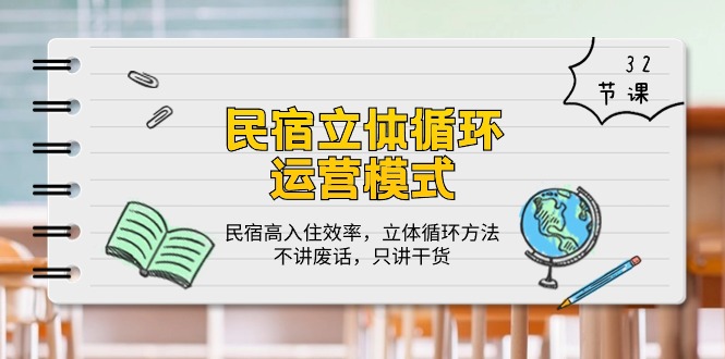 民宿客栈 立体式循环系统经营模式：民宿客栈高搬入高效率，立体式循环系统方式，只谈干货知识-太奇网创联盟