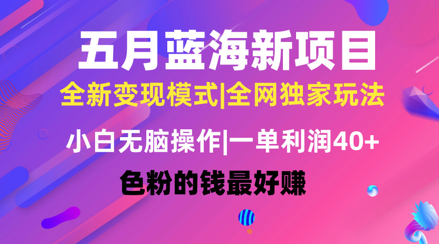 五月蓝海项目全新玩法，新手没脑子实际操作，一天数分钟，引流矩阵实际操作，月入4万-太奇网创联盟