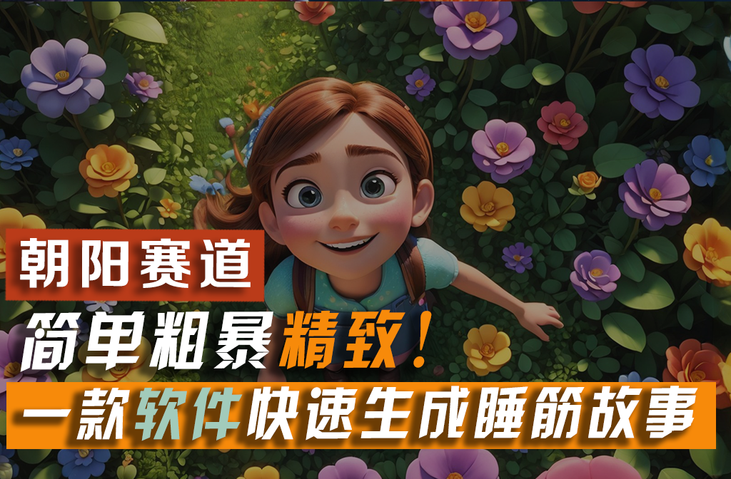 运用一款软件5分钟左右一条爆品睡筋小故事，简单直接精美！新手月入2w-太奇网创联盟