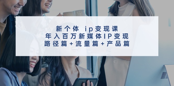 新个体 ip变现课，年入百万新媒体IP变现，路径篇+流量篇+产品篇-太奇网创联盟