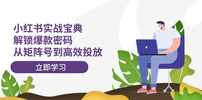 小红书实战宝典：解锁爆款密码，从矩阵号到高效投放-太奇网创联盟