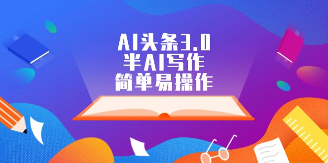 AI头条3.0，半AI写作，简单易操作-太奇网创联盟