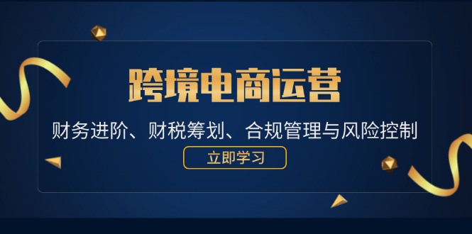 跨境电商运营：财务进阶、财税筹划、合规管理与风险控制-太奇网创联盟